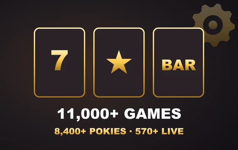Slot reels with a seven, a star and a bar, artwork for the MonsterWin pokies lobby Slot reels with a seven, a star and a bar, artwork for the MonsterWin pokies lobby